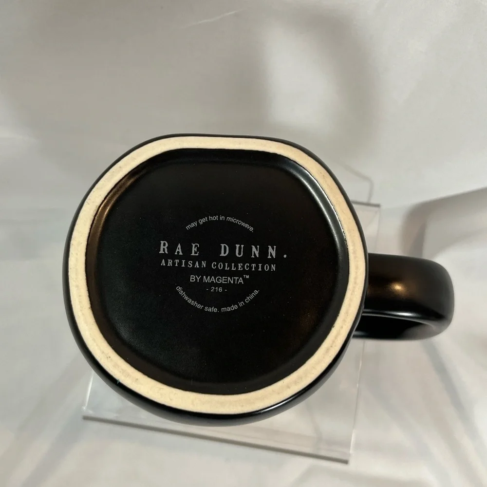 Rae Dunn Black “GULP” Mug